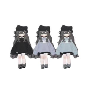 Knit Choker VRChat Accessory - KIPFEL Avatar Outfit