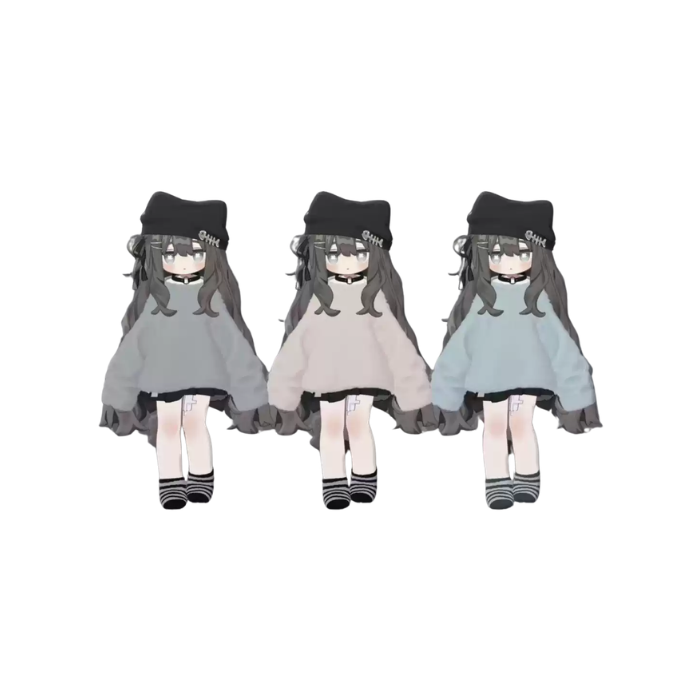 Knit Choker VRChat Accessory - KIPFEL Avatar Outfit - Image 3