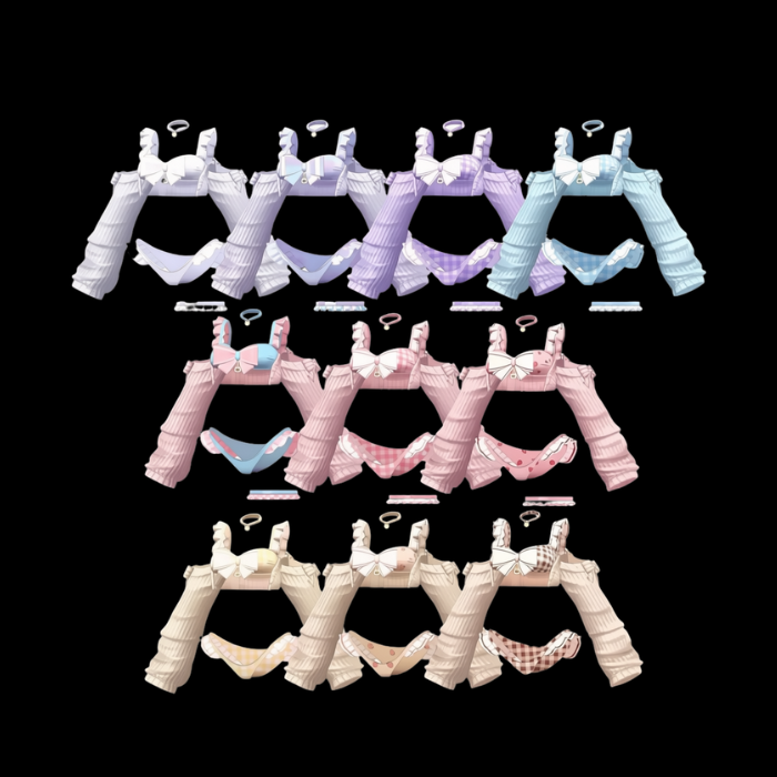 VRChat Lovely Neco Bikini Outfit — Cute Catgirl Avatar Clothing Set - Image 5