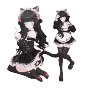 VRChat Cute Maid Outfit Full Avatar Set