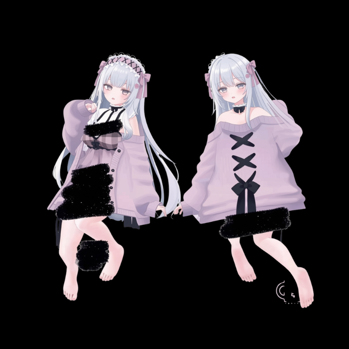 VRChat MeltyDoll Outfit – Cute Pastel Clothing for Compatible Avatars - Image 4