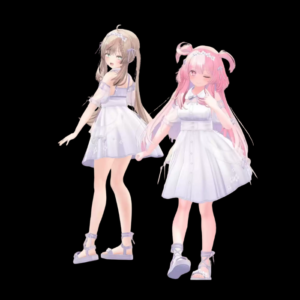 VRChat Memoriabelle Full Outfit – Elegant Lavender Dress Set for 13 Models