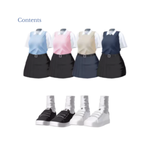 VRChat MiR Clothing Adapter – Blue & White Outfit