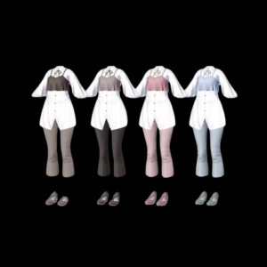 VRChat Mocha Mode Outfit — Cute Casual 15-Avatar Clothing Set