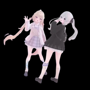 VRChat Moonlight Classic Clothing Set – Elegant School Uniform Outfit