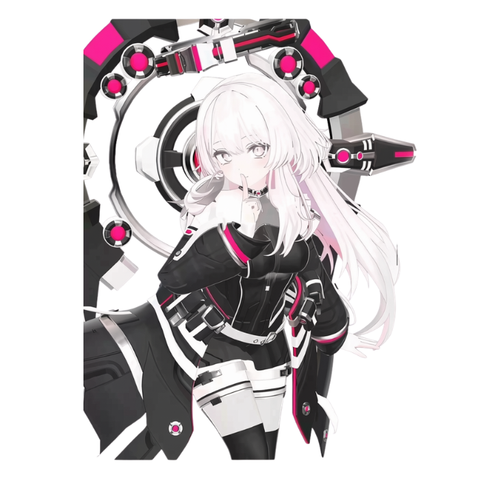 VRChat Nexus Plume Mecha Outfit – Futuristic Cyber Angel Clothing - Image 5