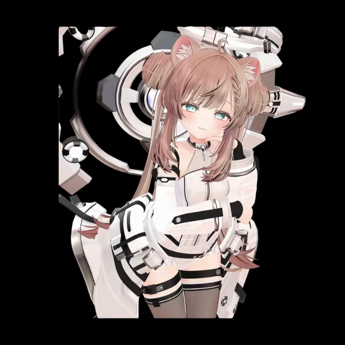 VRChat Nexus Plume Mecha Outfit – Futuristic Cyber Angel Clothing - Image 3