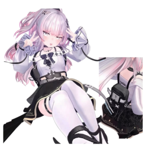 VRChat Off-Shoulder Sweet Style Outfit – 5-Model Adaptation