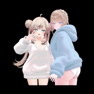 VRChat Oversized Lift-Up Overcoat – Cute Cozy Avatar Clothing