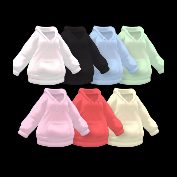 VRChat Oversized Lift-Up Overcoat – Cute Cozy Avatar Clothing - Image 5
