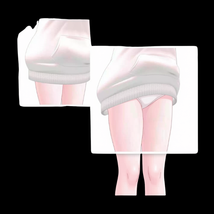 VRChat Oversized Lift-Up Overcoat – Cute Cozy Avatar Clothing - Image 3