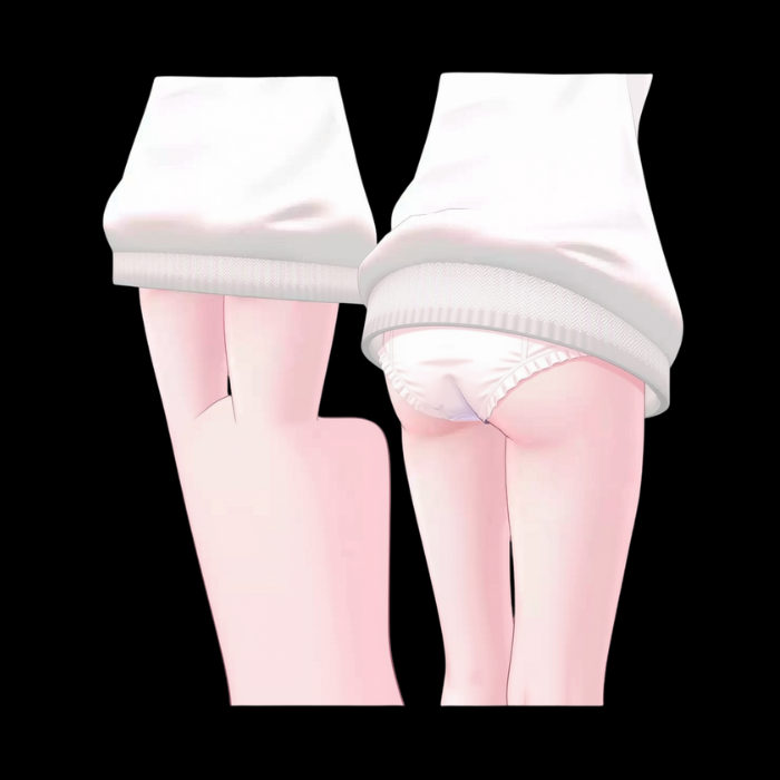 VRChat Oversized Lift-Up Overcoat – Cute Cozy Avatar Clothing - Image 2