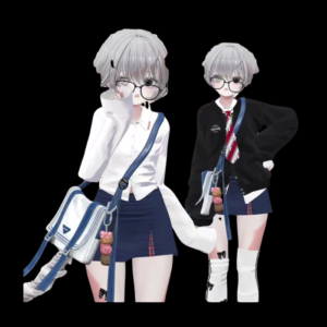 VRChat School Outfit Set — Casual Anime School Uniform Clothing