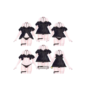 VRChat Sugar Time Pajama Set — Cute Loungewear Avatar Outfit