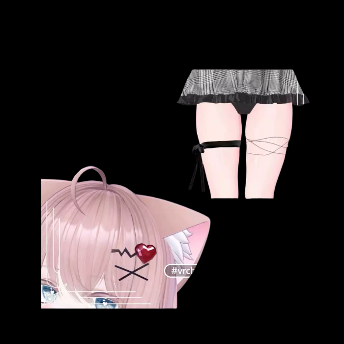 VRChat Sugar Time Pajama Set — Cute Loungewear Avatar Outfit - Image 3