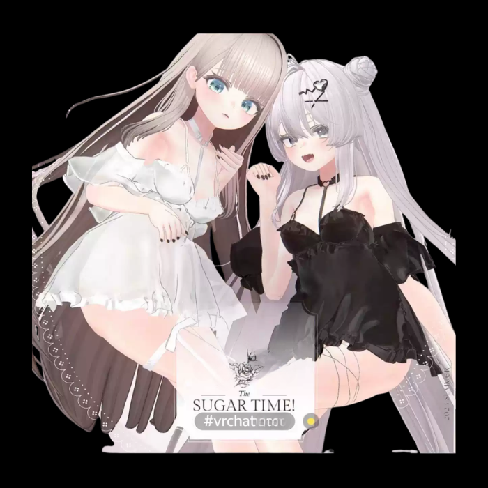 VRChat Sugar Time Pajama Set — Cute Loungewear Avatar Outfit - Image 2