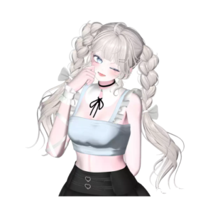 VRChat Twin Braid Remastered Hairstyle – Soft Anime Braided Hair