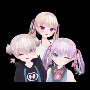 VRChat Twintail Hair Full Set – Cute Twin-Tail Hairstyles