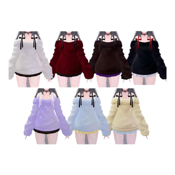 VRChat Winter Outfit Set – Cozy Furry Catgirl Clothing - Image 5