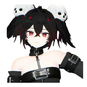 Zange VRChat Furry Model Avatar — Gothic Demon Character